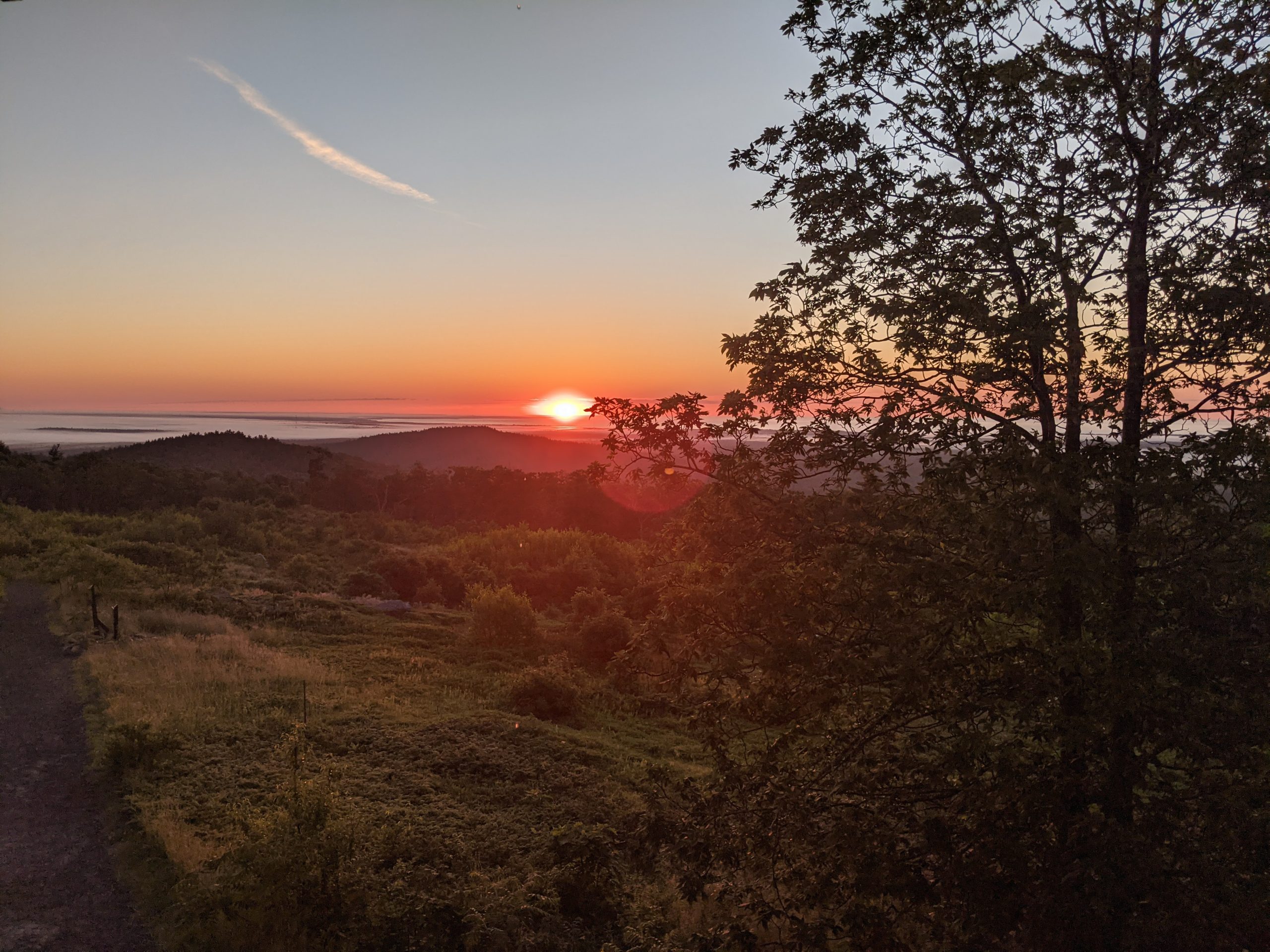 decorative, Summer Solstice sunrise at Mount Agamenticus
