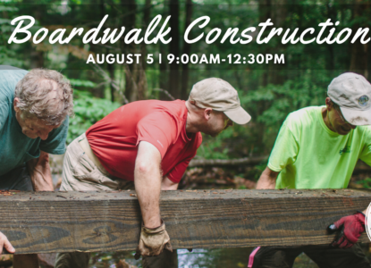 Boardwalk Construction Work Day at Mount Agamenticus on August 5, 2023 9:00am-12:30pm